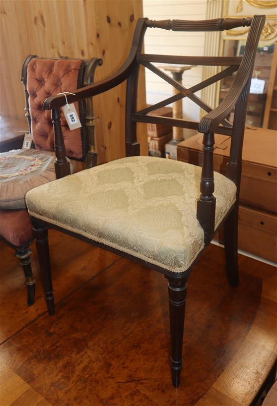 A Regency dining chair